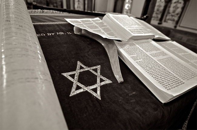 religious text in a synagogue