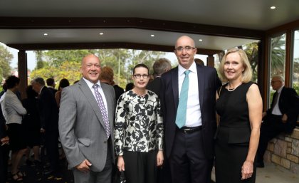 Professor Iain Watson (Deputy Vic-Chancellor, External Engagement), Professor Sarah Derrington (Dean of Law, TC Beirne School of Law), Mr John Cooper (Jones Day) and Mrs Deborah Cooper