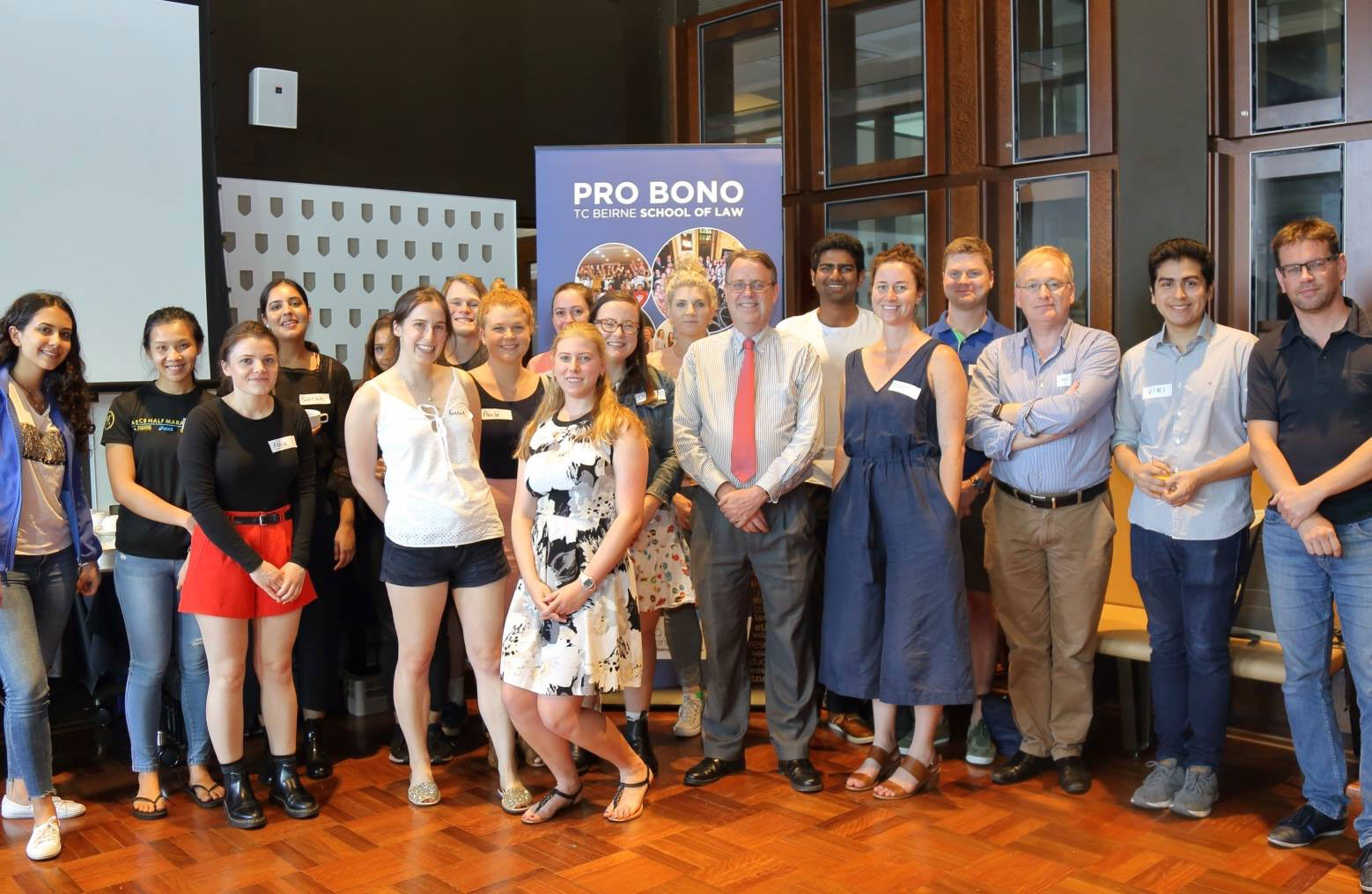 Pro Bono Centre Roster students and staff