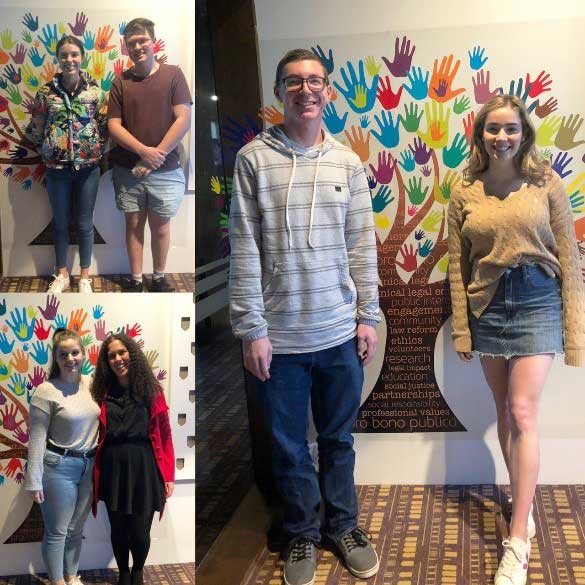 collage of volunteers