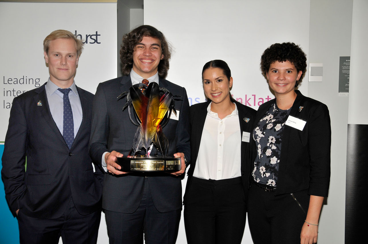 Mr Doyle's team won the 2018 Aboriginal and Torres Strait Islander Students' Moot