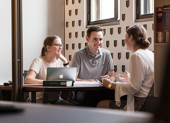 law students studying together