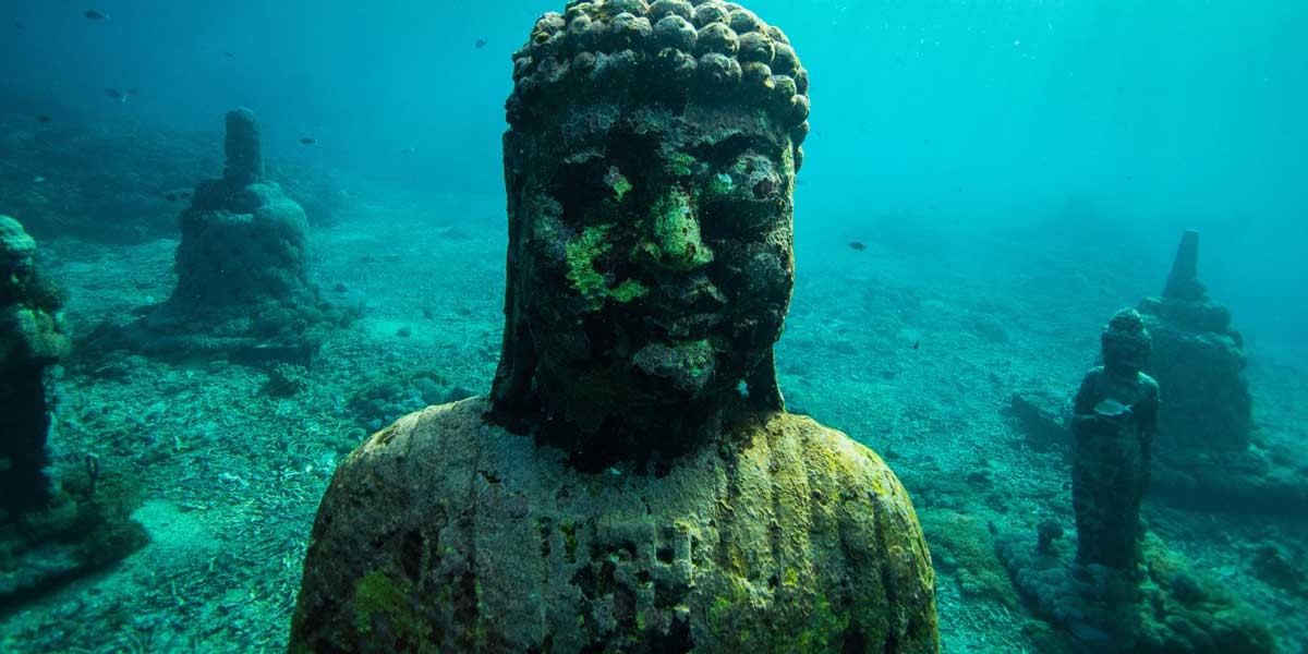 statue underwater