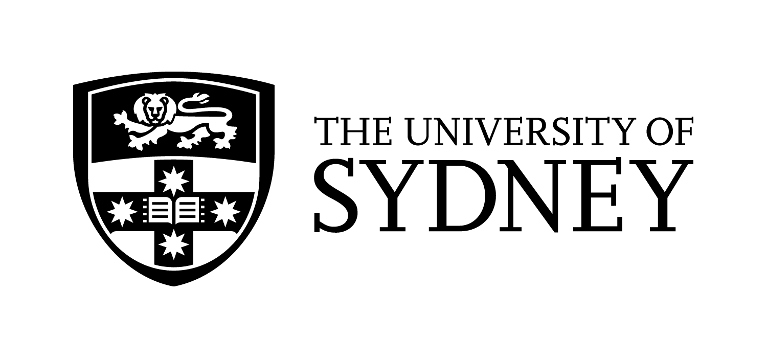 black and white University of Sydney logo