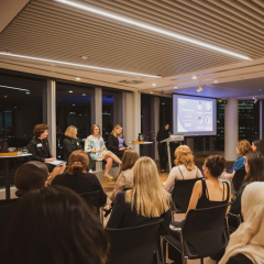 all female panel at the Women in Law event 2022