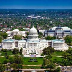 aerial view of Whitehouse, Washington DC