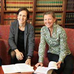 Heather Douglas in the UQ Law Library