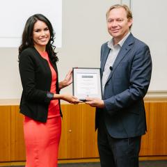 Peta Stephenson and Professor Andrew Griffiths