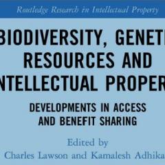 Biodiversity, genetic resources and intellectual property book cover