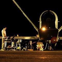 military drone refuelling 