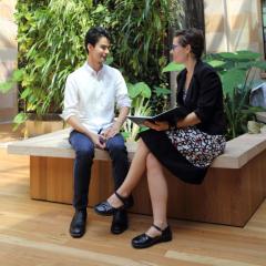 Edward Watson and UQ Pro Bono Centre Director Monica Taylor