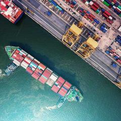 Ship in port