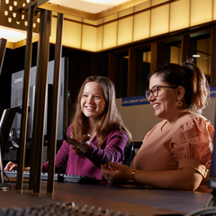 Students studying at UQ Library 