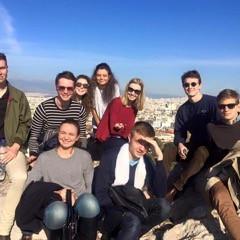 The UQ WUDC 2016 team at the Acropolis in Athens