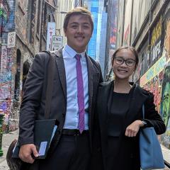 Students who competed in the Deakin International Arbitration Moot in Melbourne