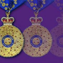 This is an image of three Order of Australia awards