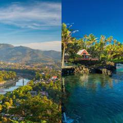 spliced photos of Laos and Samoa