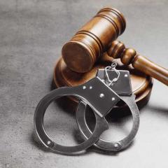 gavel and handcuffs
